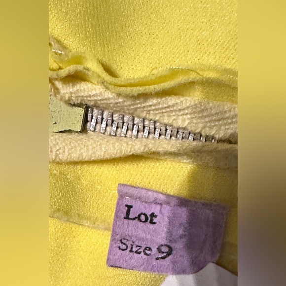 Vintage yellow maxi dress w/ cinched bust & matching sheer floral print jacket. - Picture 9 of 9